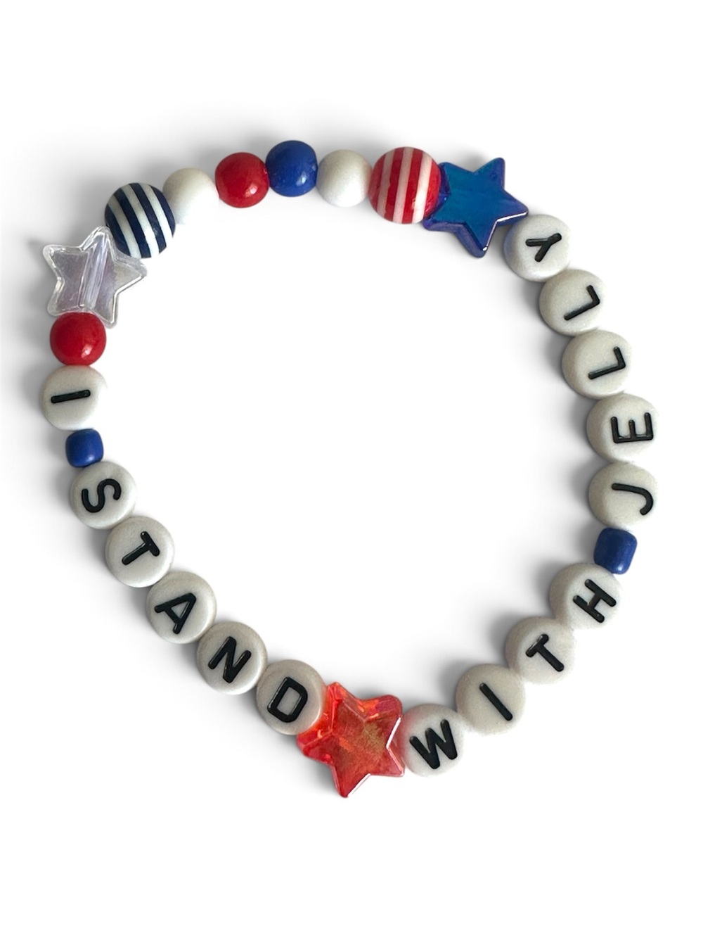Jelly Roll - I Stand With Jelly Roll handmade beaded bracelet